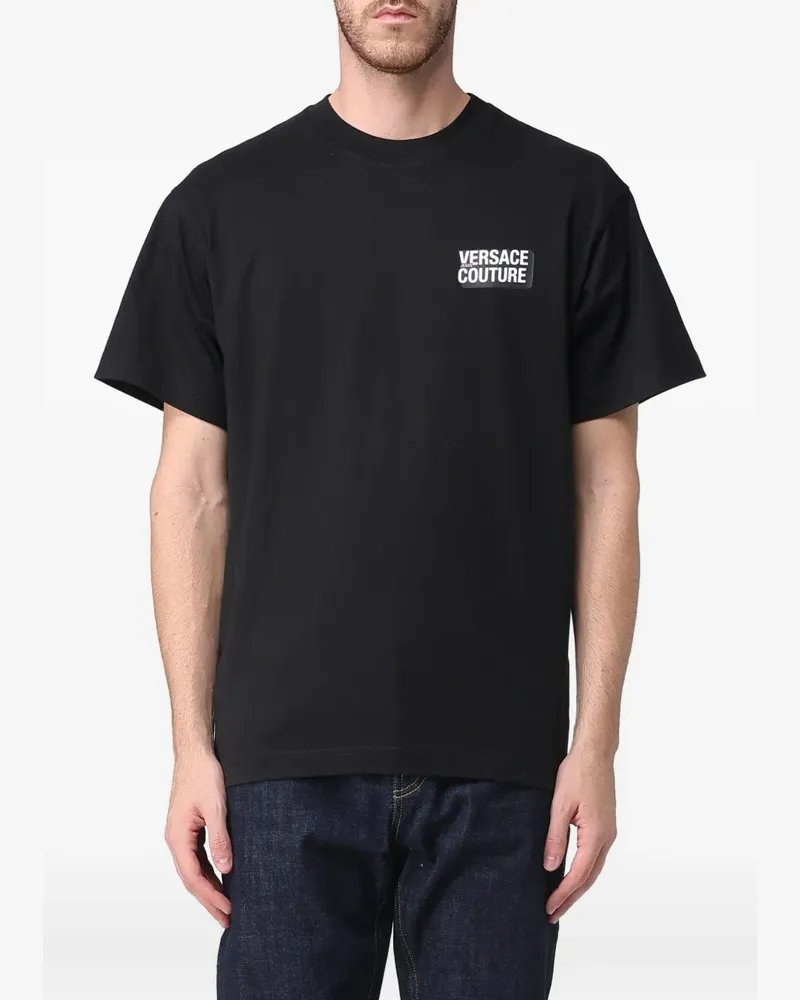Versace Jeans logo-print T-shirt - Schwarz Schwarz
