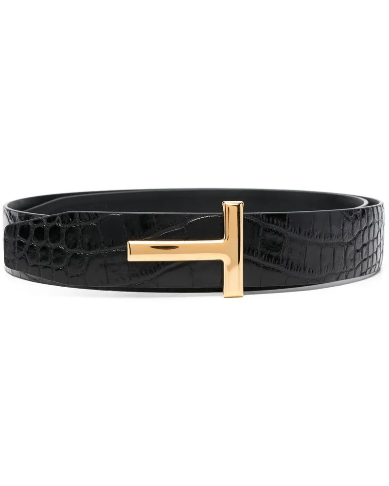 Tom Ford Gürtel aus Leder - Schwarz Schwarz