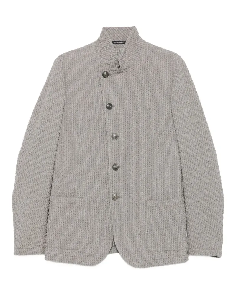 Emporio Armani Klassische Hemdjacke - Grau Grau