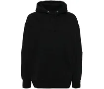 Hoodie mit rundem Ausschnitt - Schwarz