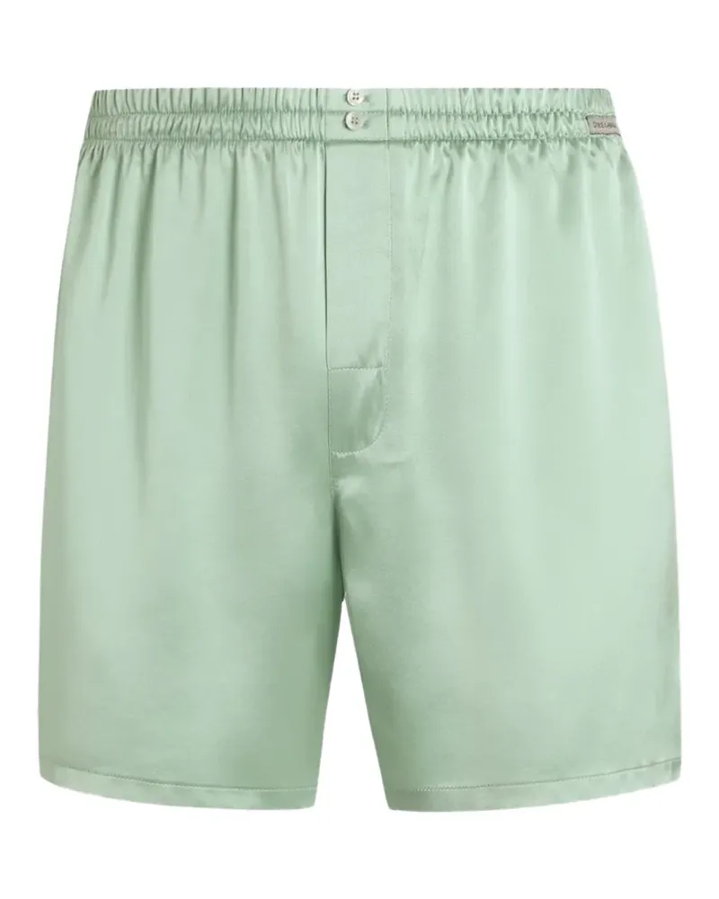 Dolce & Gabbana Boxershorts aus Seidensatin - Grün Grün