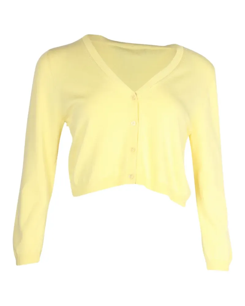 Max Mara cropped button-front cardigan - Gelb Gelb