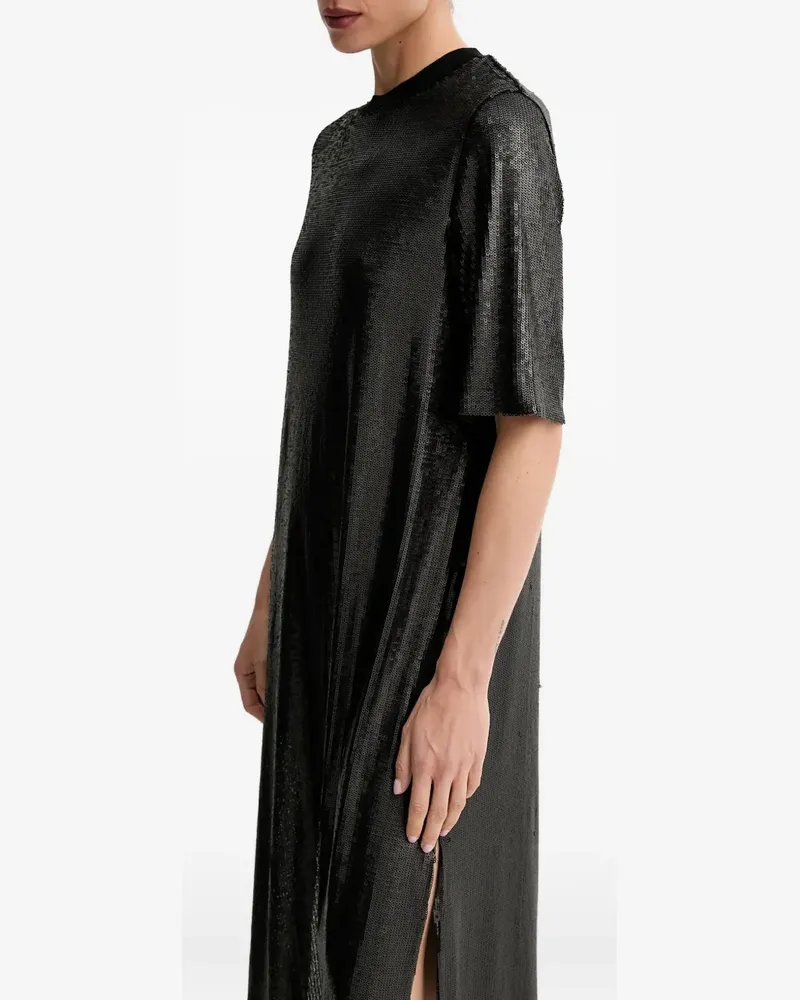 AllSaints Anna sequin-embellishment midi dress - Schwarz Schwarz