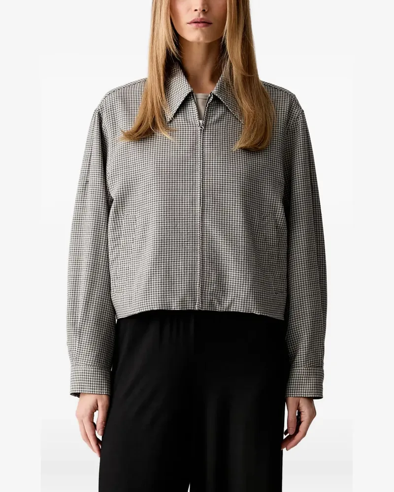 Rag & Bone Karierte Jacke mit drapiertem Einsatz - Nude Nude