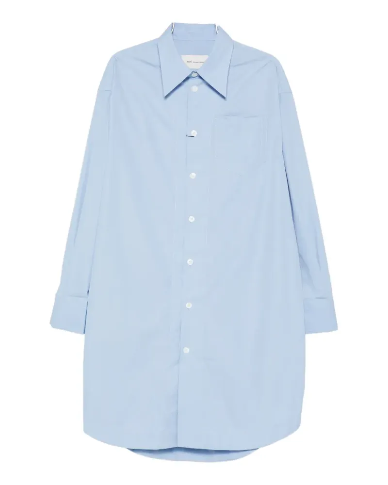 AMI Paris logo-embossed shirt - Blau Blau