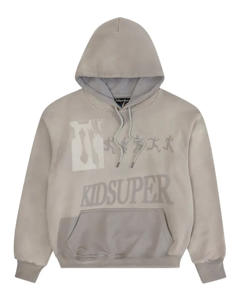 KidSuper sun-faded hoodie - Grau Grau