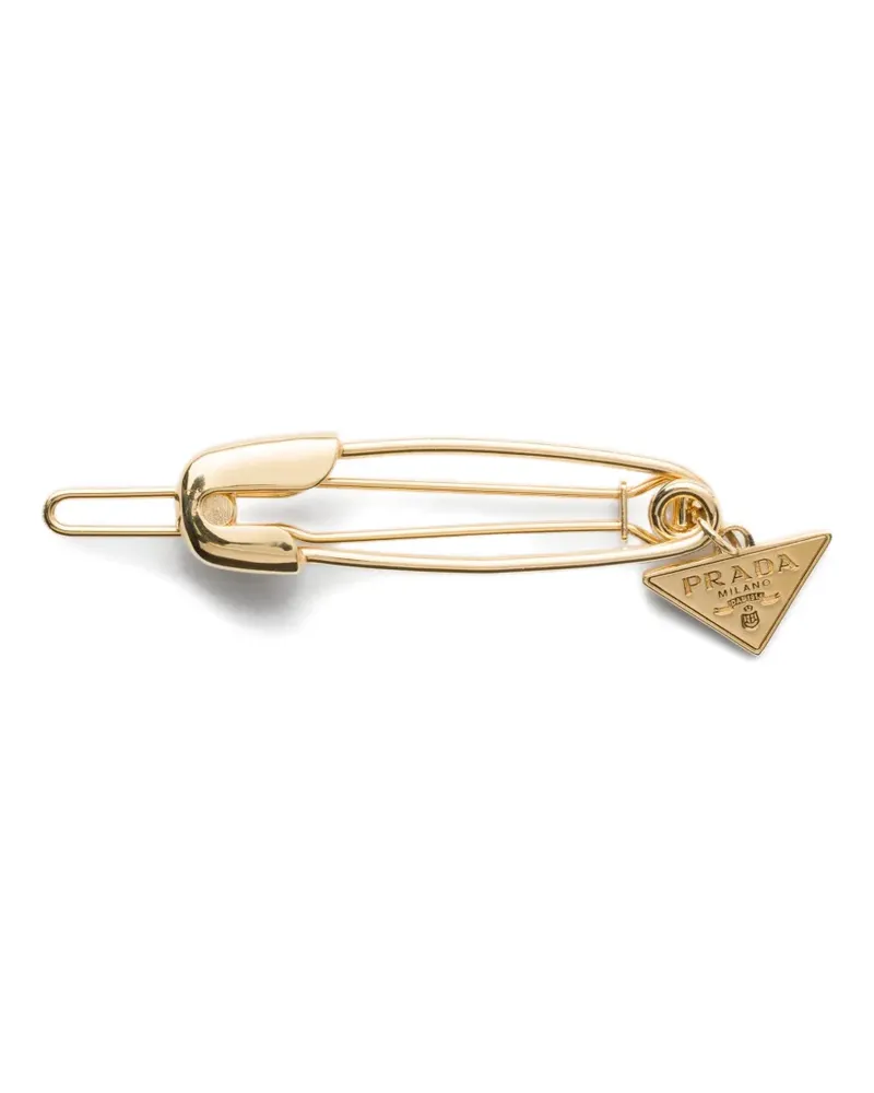 Prada metal hair clip - Gold Gold