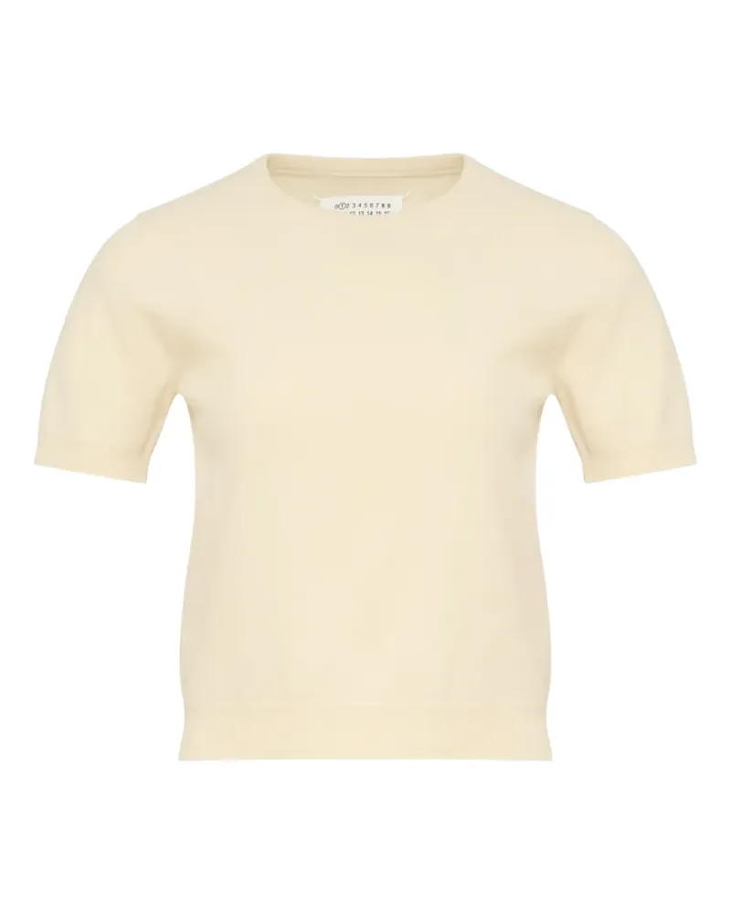 Maison Margiela Fein gestricktes T-Shirt - Gelb Gelb