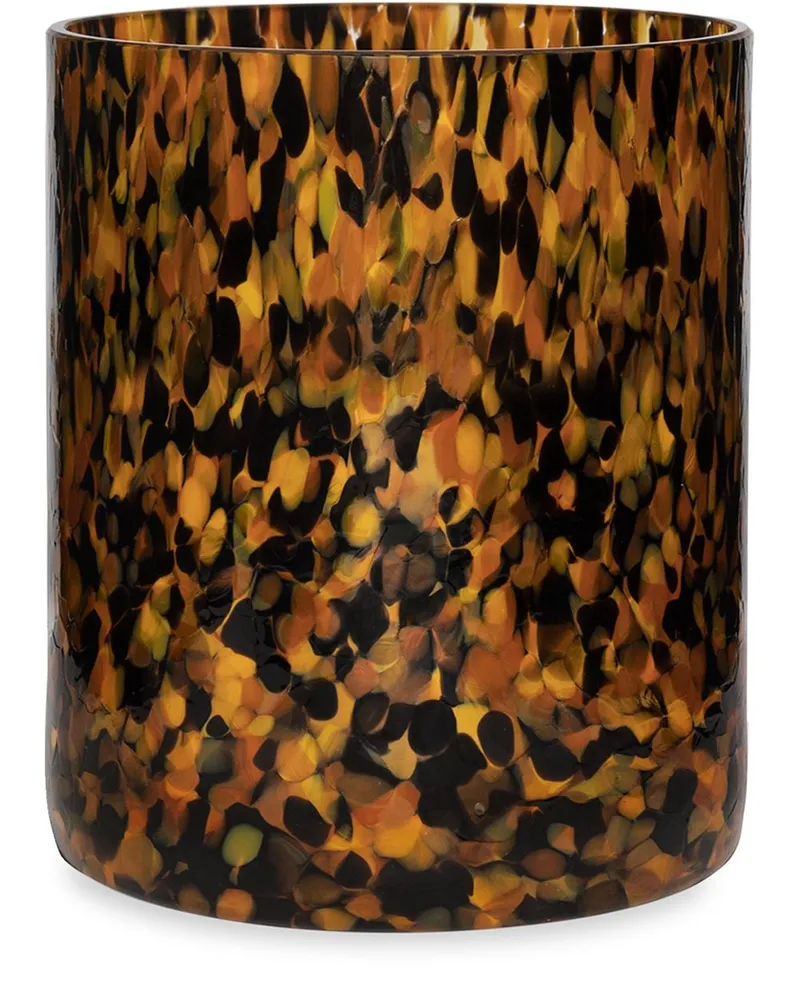 Stories of Italy Macchia Leopard' Vase, 15cm Schwarz