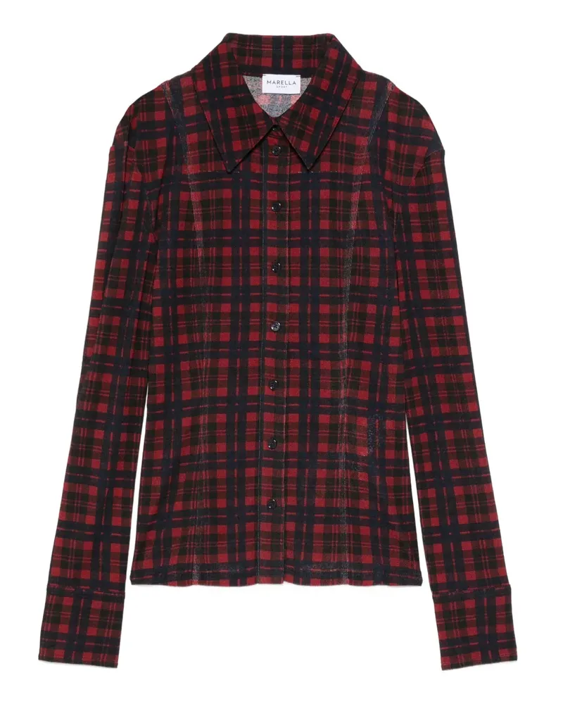 MARELLA checked button-down shirt - Rot Rot