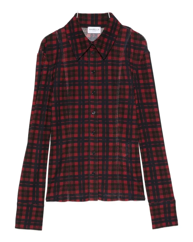 MARELLA checked button-down shirt - Rot Rot