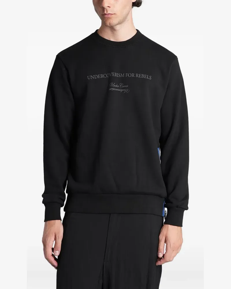 Undercover Pullover mit Slogan-Print - Schwarz Schwarz