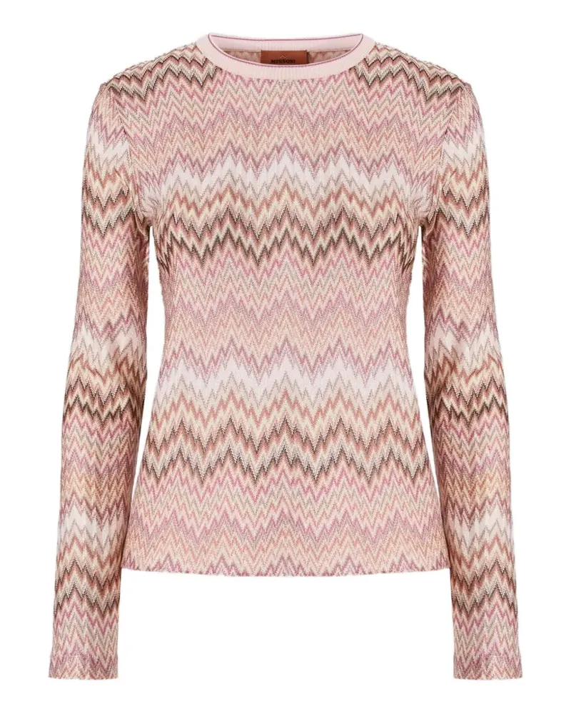 Missoni long-sleeve viscose sweater with snake motif - Rosa Rosa