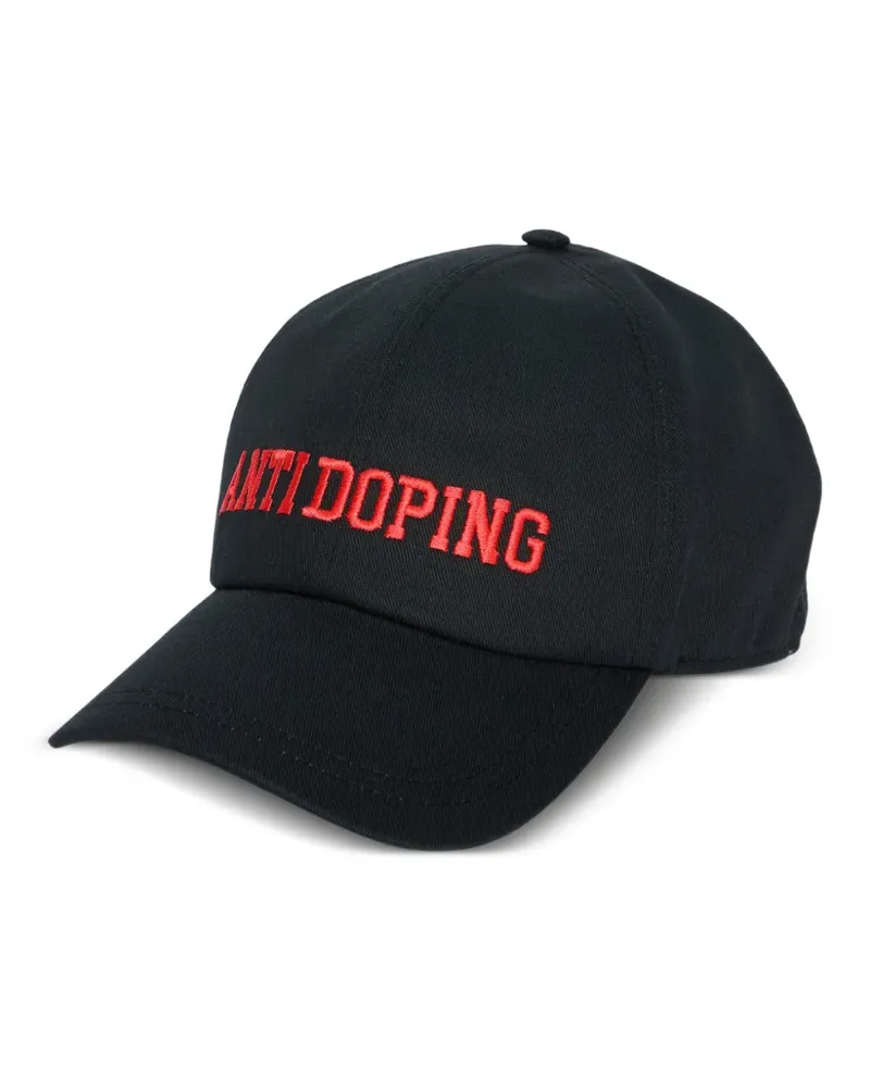 MSGM embroidered baseball cap - Schwarz Schwarz