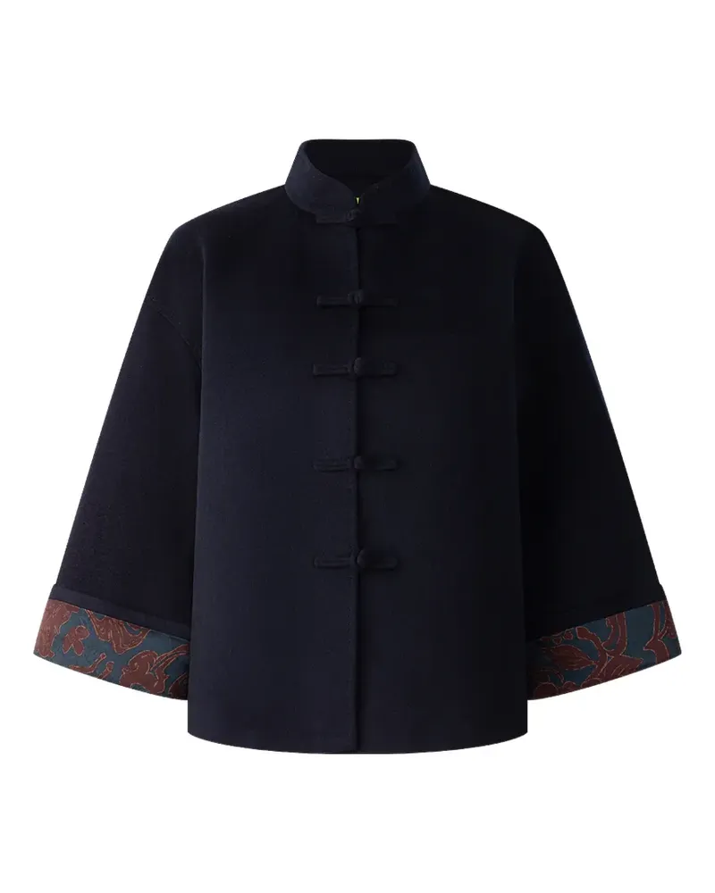 Shanghai Tang Tang frog-fastening jacket - Blau Blau