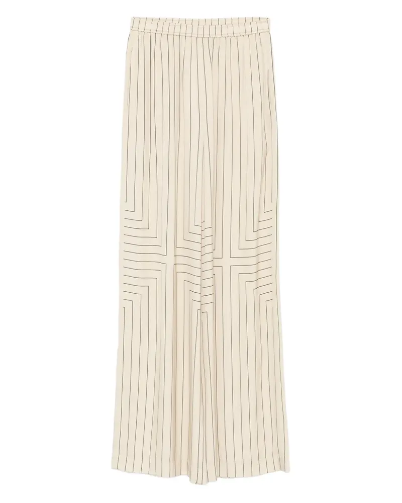 Joseph Geometrische Hose mit Nadelstreifen - Nude Nude