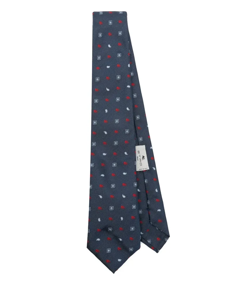 Etro Krawatte aus Seide - Blau Blau