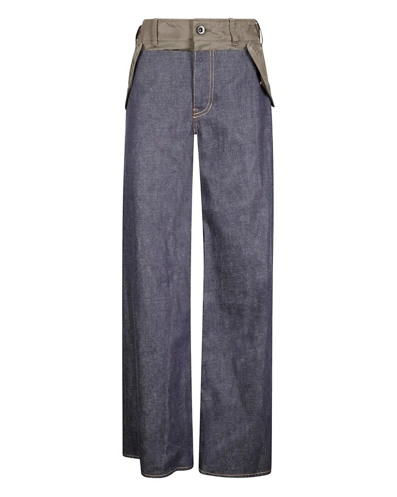 Sacai Jeans mit aufgesetzten Taschen - Blau Blau