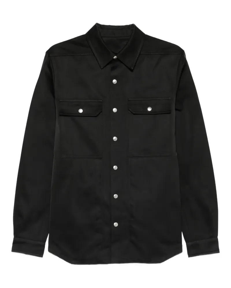 Rick Owens pocket outer shirt - Schwarz Schwarz