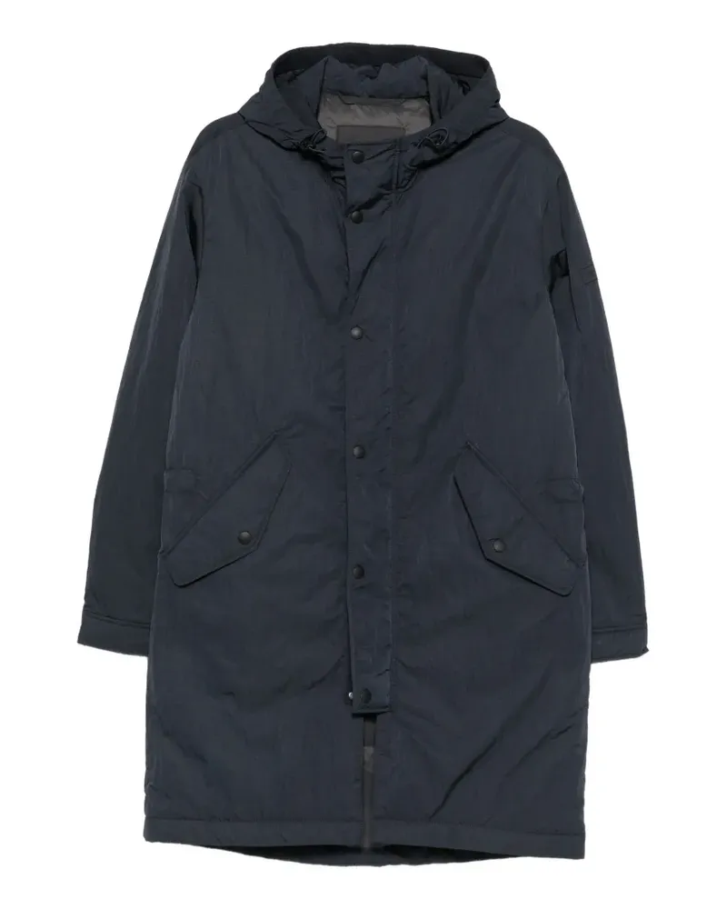 Marc O'Polo logo-patch coat - Blau Blau