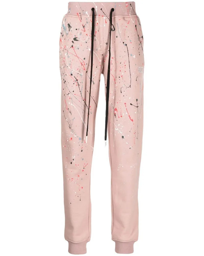 Haculla Jogginghose mit Farbklecks-Print - Rosa Rosa