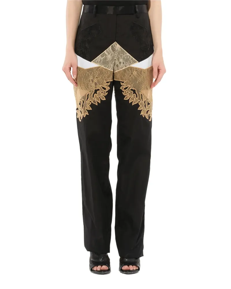 Givenchy lace panel trouser - Schwarz Schwarz