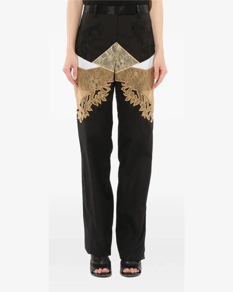 Givenchy lace panel trouser - Schwarz Schwarz