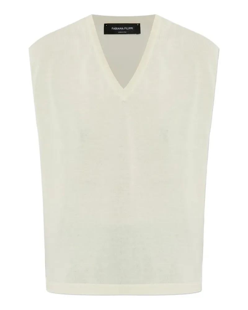 Fabiana Filippi Pullunder mit V-Ausschnitt - Nude Nude