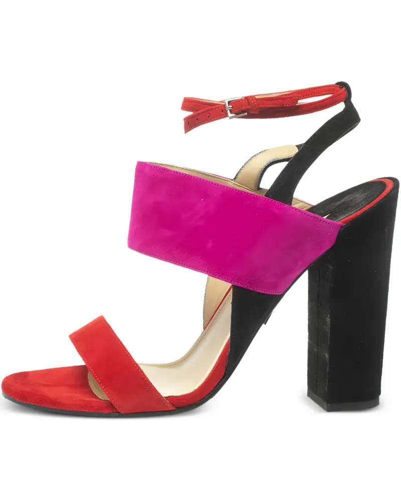 Paul Andrew Pre-owned Xiamen Sandalen in Colour-Block-Optik 120mm - Rot Rot