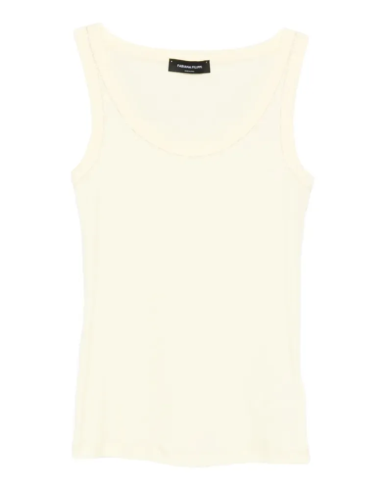 Fabiana Filippi Trägershirt mit U-Ausschnitt - Gelb Gelb
