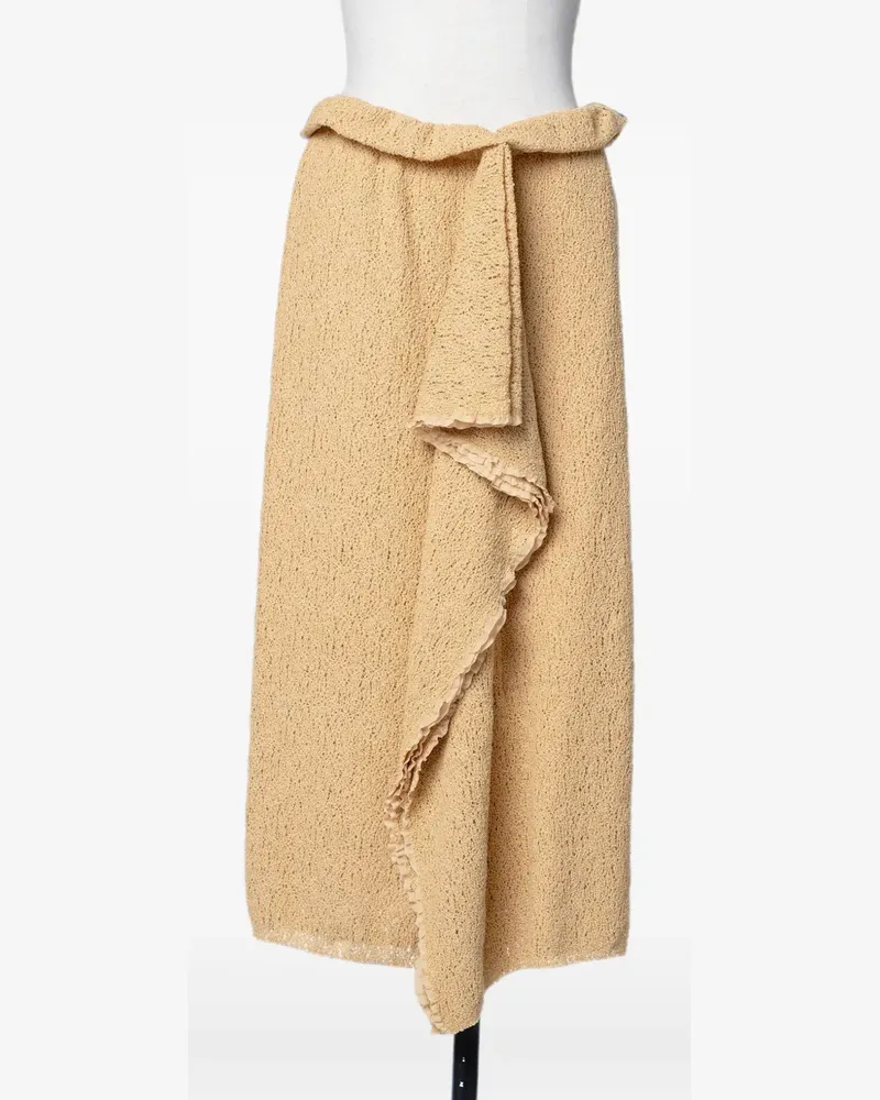 Muller of Yoshiokubo ruffled midi skirt - Gelb Gelb