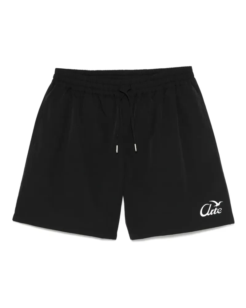 Arte Antwerp Shorts mit Vogel-Logo - Schwarz Schwarz