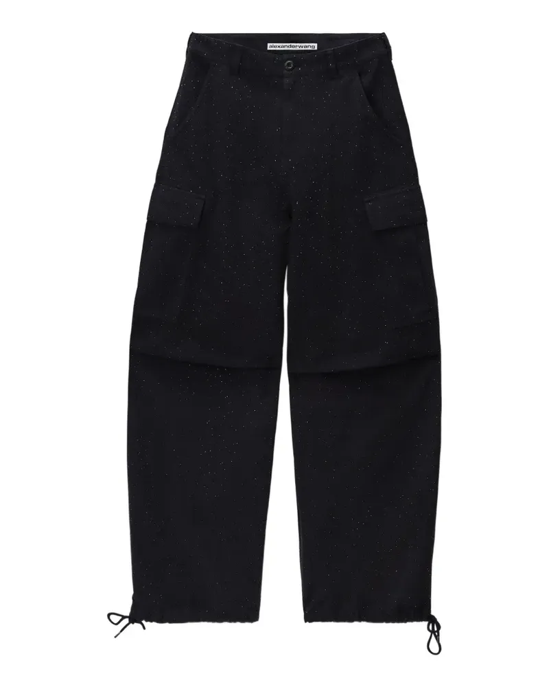Alexander Wang Hose mit Kristallen - Schwarz Schwarz