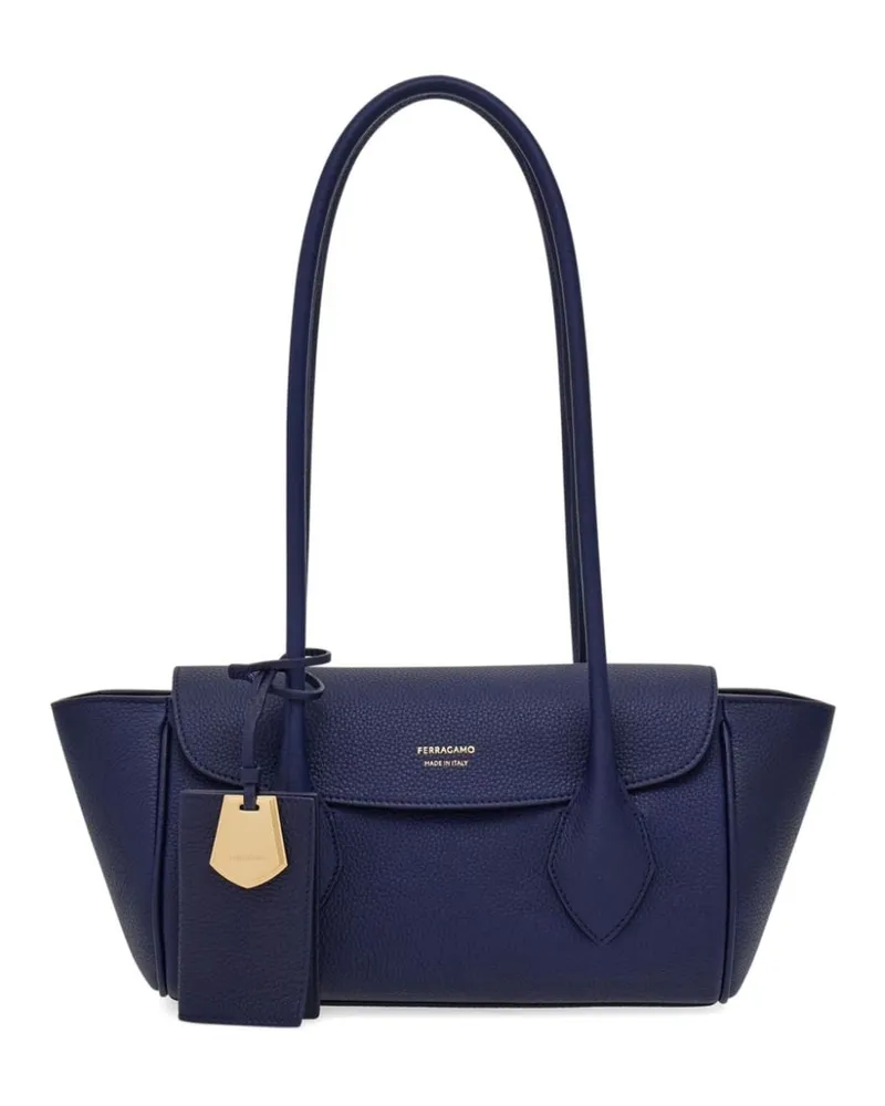 Ferragamo Kleine East-West Handtasche Blau