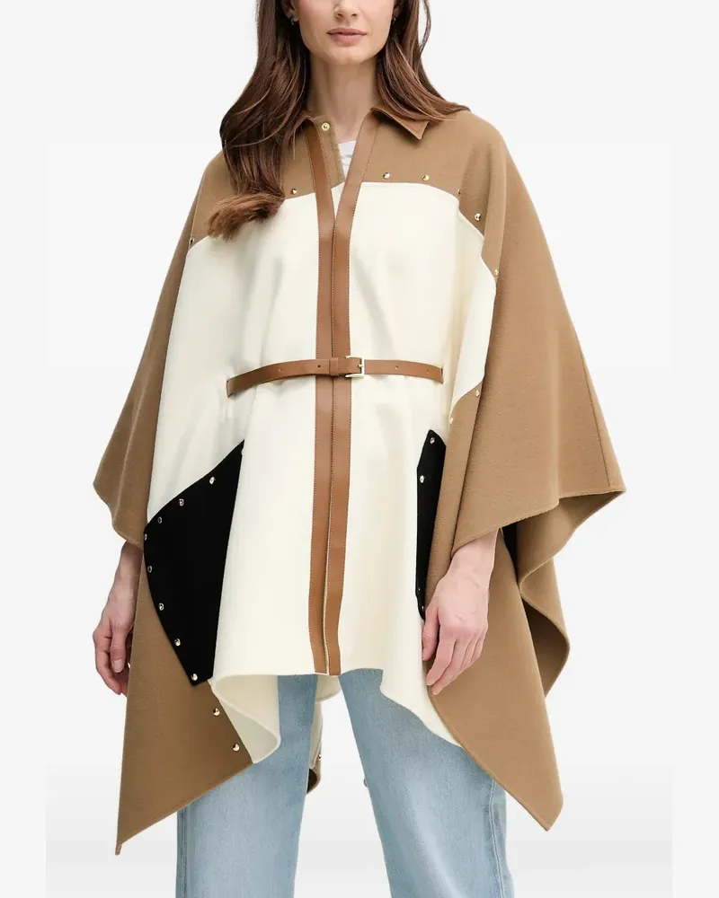 Mackage Moly belt studded cape - Braun Braun