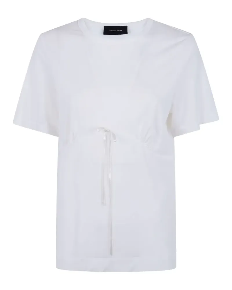 Simone Rocha drawstring T-shirt - Weiß Weiß