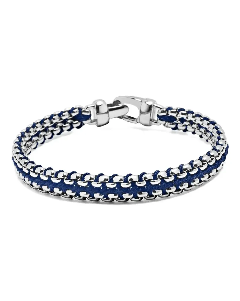 Nialaya Gewebtes Armband - Silber Silber