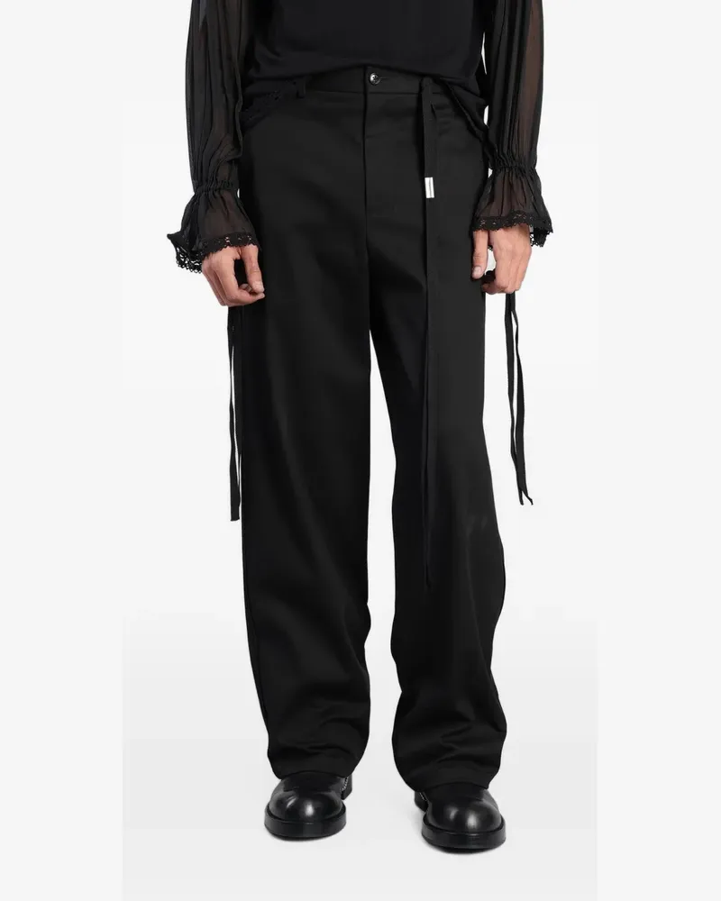 Ann Demeulemeester Gautar Hose mit lockerem Schnitt - Schwarz Schwarz
