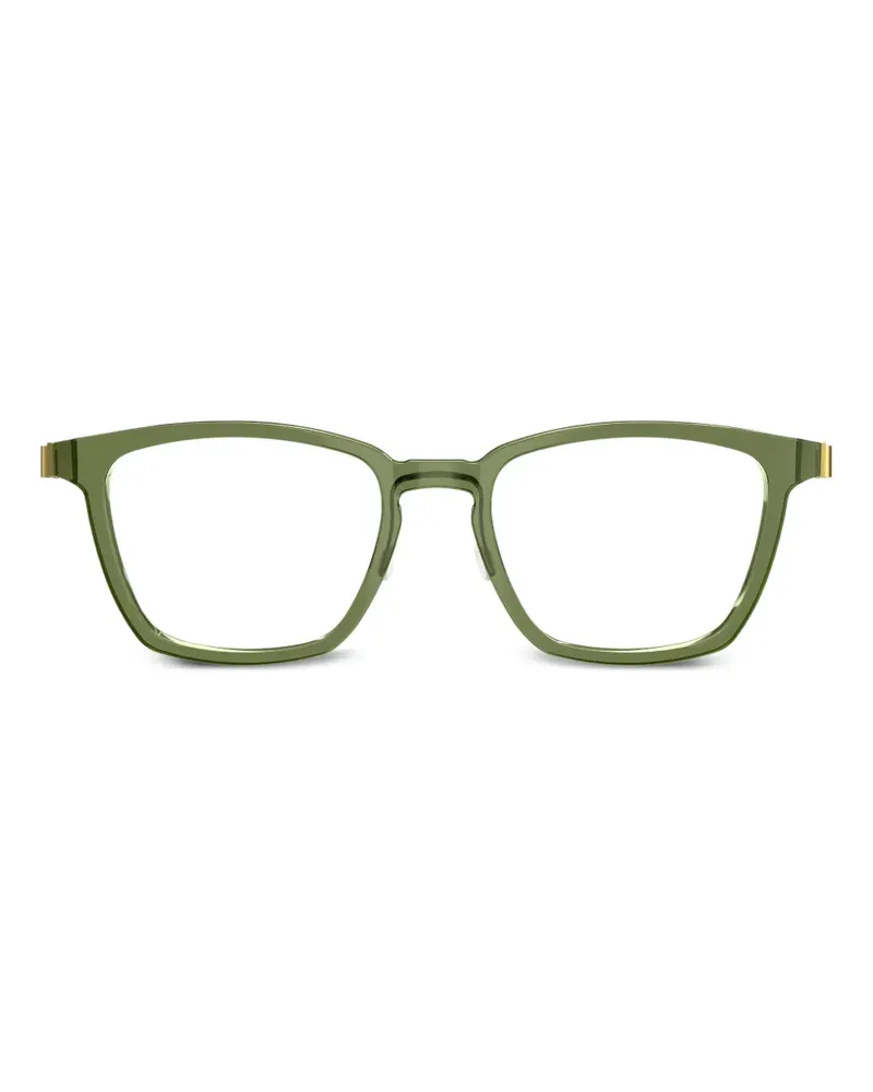 Lindberg Brille mit eckigem Gestell - Grün Grün