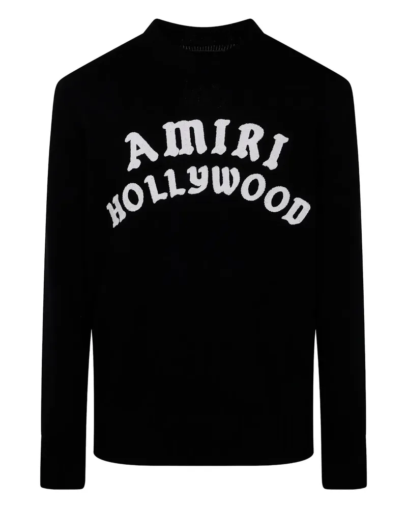 Amiri Hollywood Strickpullover mit Logo-Stickerei - Schwarz Schwarz