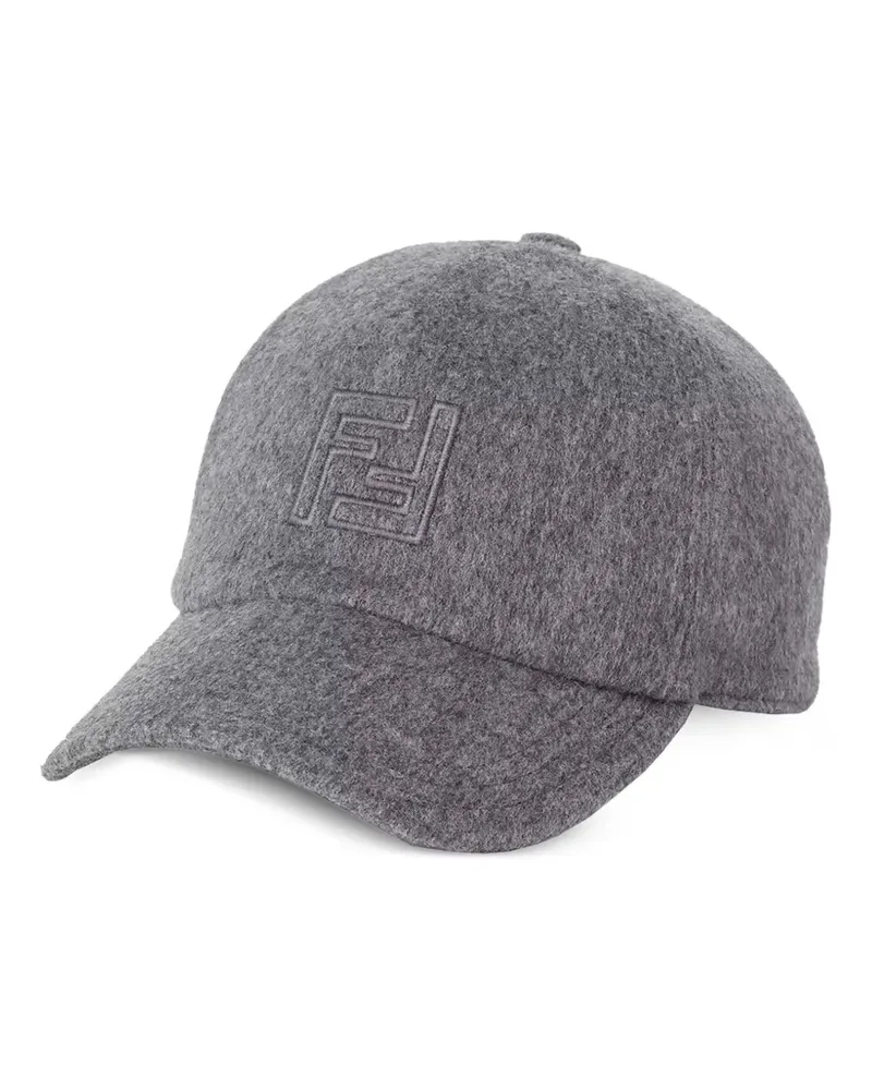 Fendi Baseballkappe mit Logo - Grau Grau