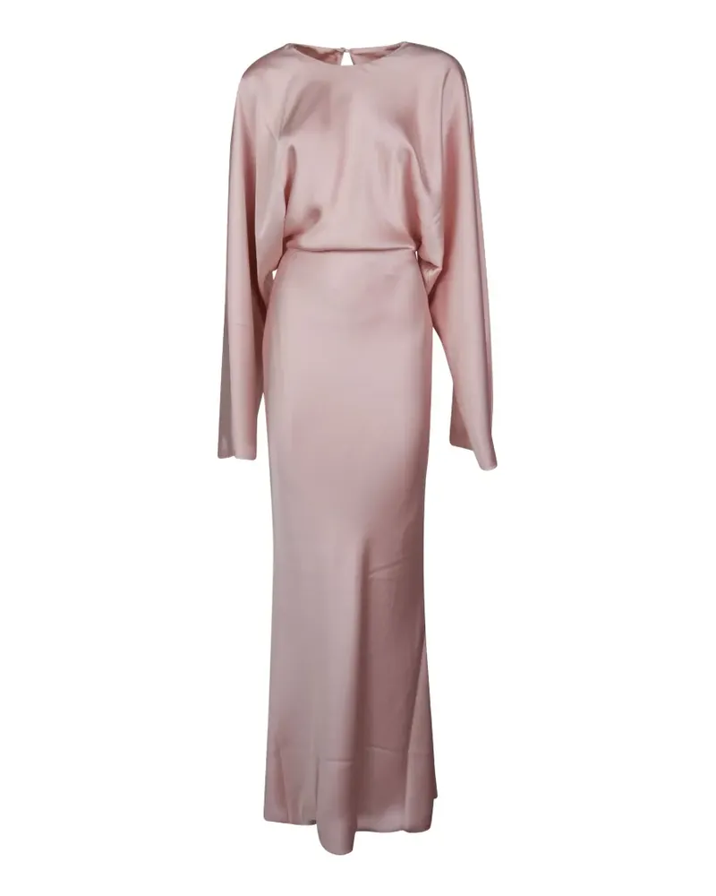 Norma Kamali long-sleeved maxi dress - Rosa Rosa