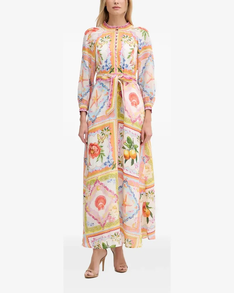 Hale Bob Lakelynn Maxikleid mit Blumen-Print - Orange Orange