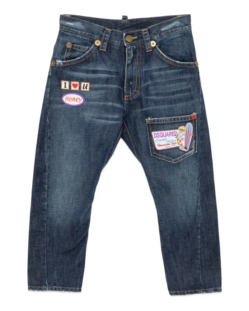 Dsquared2 2000s Jeans mit Patch-Detail - Blau Blau