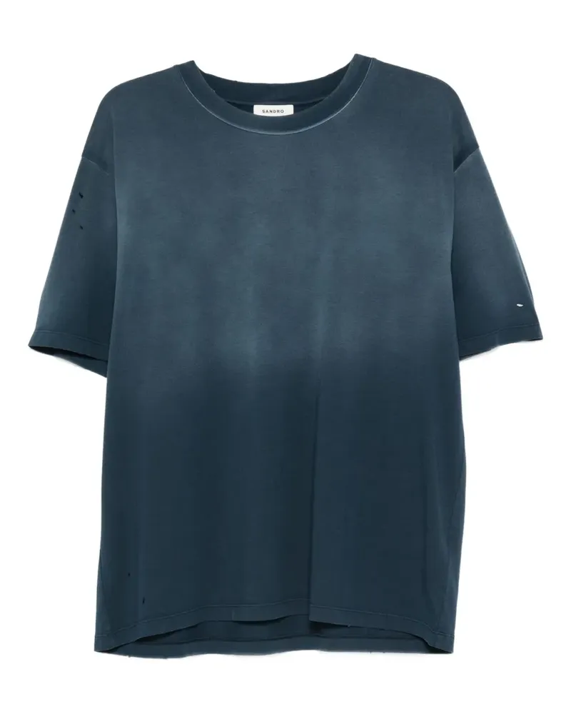 Sandro Klassisches T-Shirt - Blau Blau