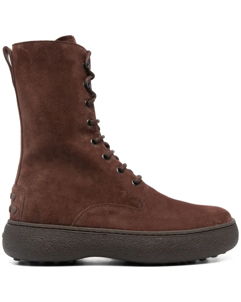 TOD'S Stiefeletten aus Wildleder - Braun Braun