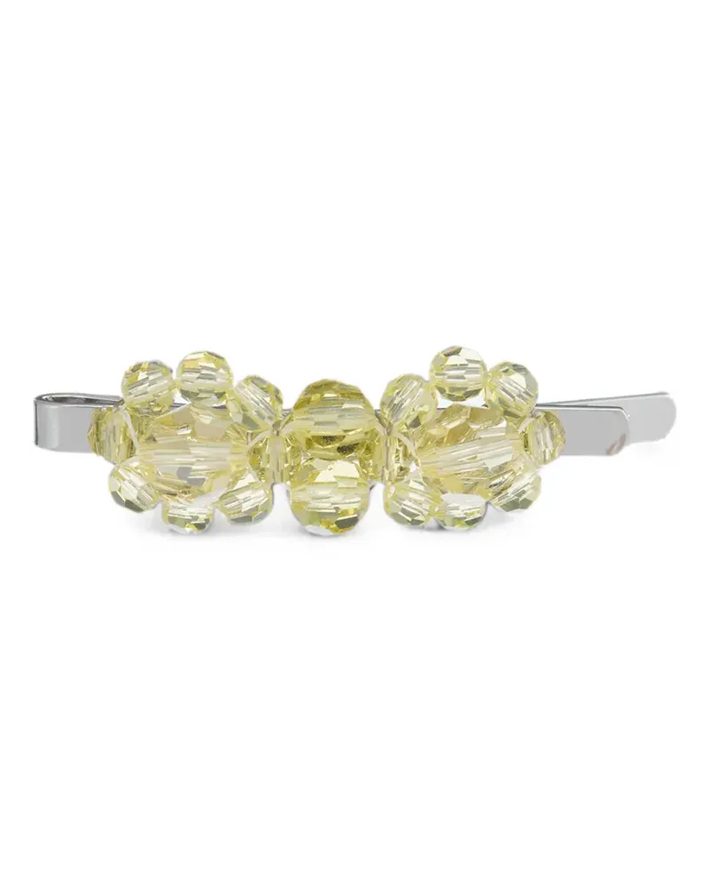 Simone Rocha Haarspange mit Kristallen - Silber Silber