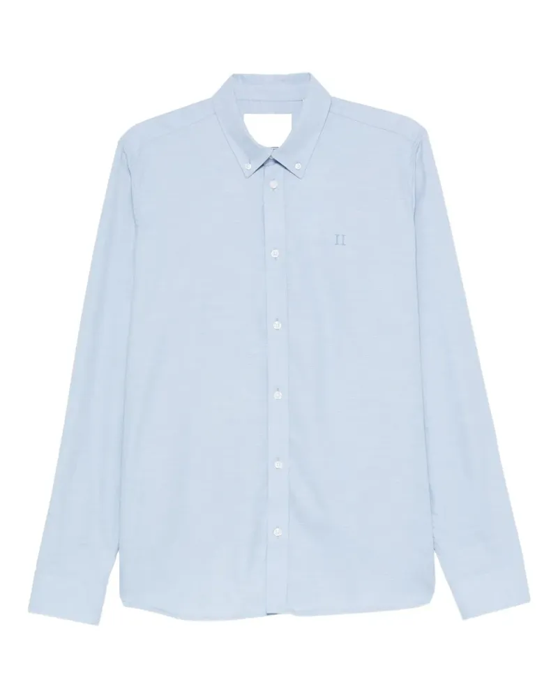 LES DEUX Besticktes Hemd - Blau Blau