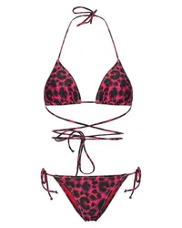 Reina Olga Bikini mit Leoparden-Print Rosa