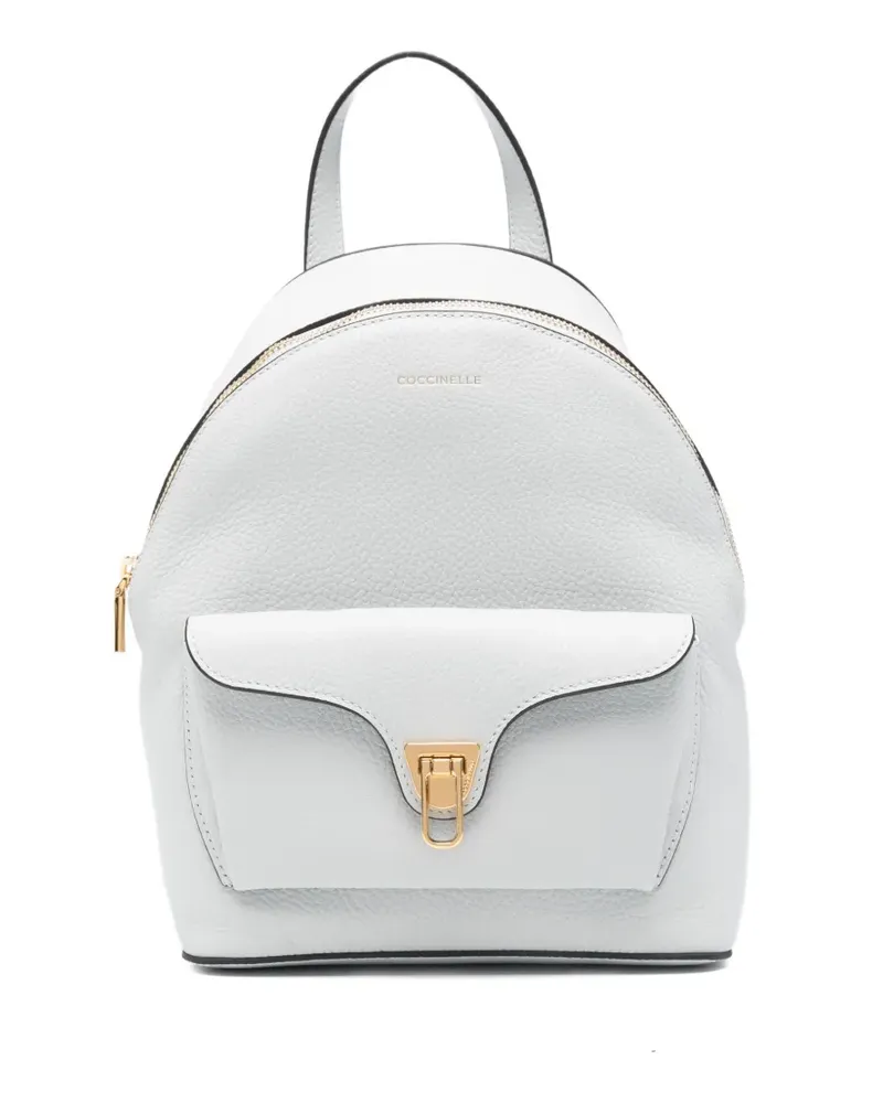 Coccinelle Kleiner Beat Generation Rucksack mit Klappentasche - Grau Grau